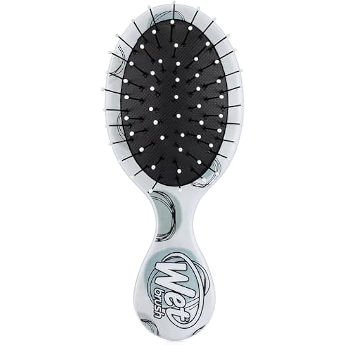 Wet Brush Squirt Detangling Hair Brush, Teal Dots (Watercolor Motif) - Mini Detangler Comb with Ultra-Soft IntelliFlex Bristles Glide Through Tangles with Ease - Pain-Free Hair Accessories
